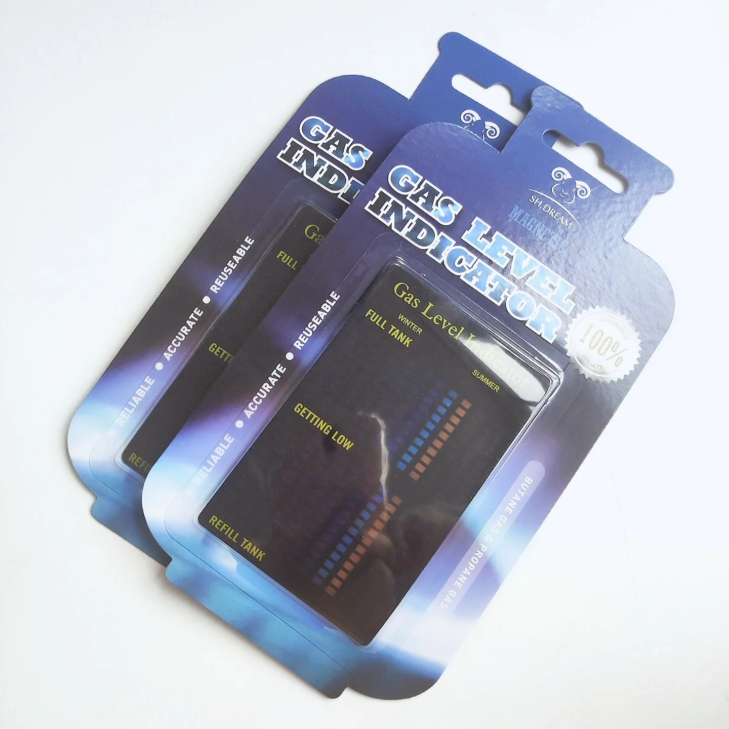 Fast Response Magnetic Gas Level Indicator for LPG Cylinder Household Thermometer LCD Material Pet Material Accurate Reading