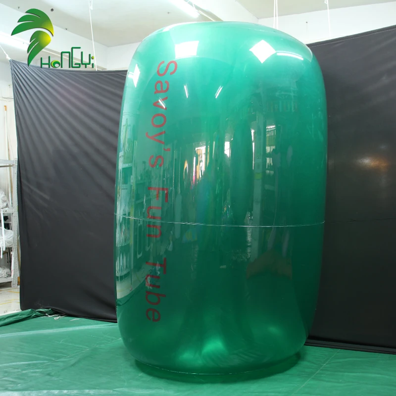 Custom Bondage Inflatable Cylinder Squeaky Inflatable Toy Transparent Inflatable Pool Toy for Sale