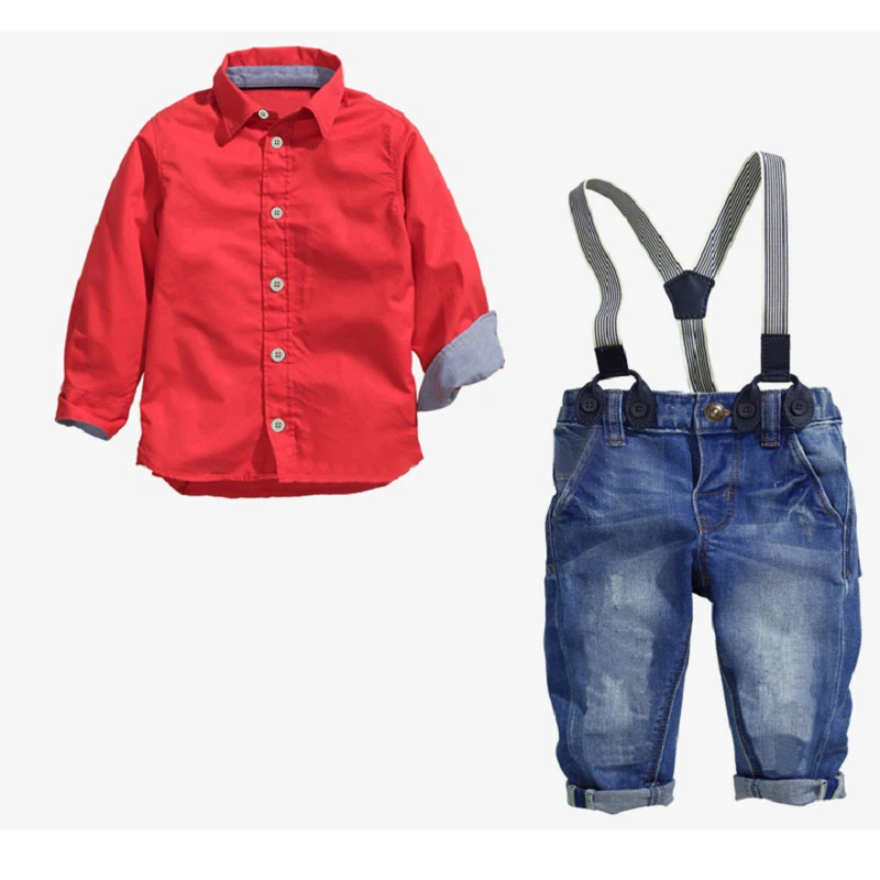 Pantalones Con Tirantes Para Niños,Trajes,Disfraces,Conjuntos De Ropa Para  Niño - Buy Ropa De Niño Conjuntos De Camisa De Tela Escocesa Rojo Traje  100% Algodón Bebé Pantalones De Liguero Trajes Product on Alibaba.com