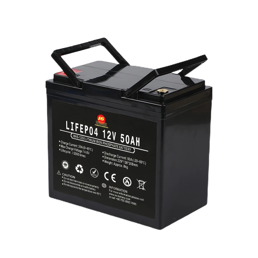 Lithium Ion Battery 12v 50ah Lithium Iron Phosphate Battery Deep Cycle Lifepo4 12v 50ah Lifepo4 Battery