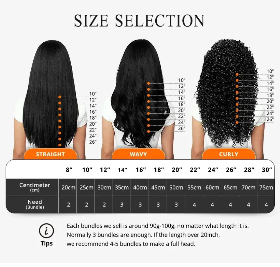 Glattes Echthaar-Bündel, natürliche schwarze Frauen, Rohhaar-Extensions, 10-30 Zoll_voghion.com