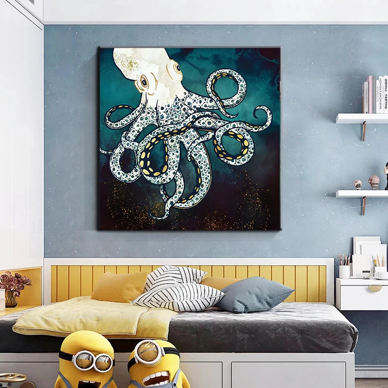 abstract octopus art