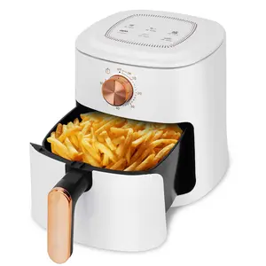 New Design White Freidoras De Aire 4L Multi Functional Rotary Button Electric Smart Air Fryer With Scale Function for Home Use