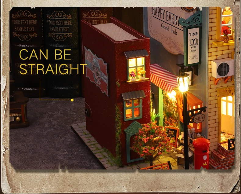 Diy Wooden Doll House Book Nook Book Lover The Best Gift For Couples