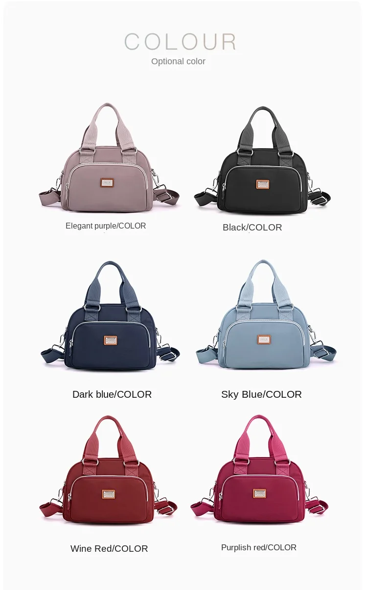 2023 Women's Shoulder Bags Small Travel Handbag Messenger Cross Body Nylon Messenger Bags For Women