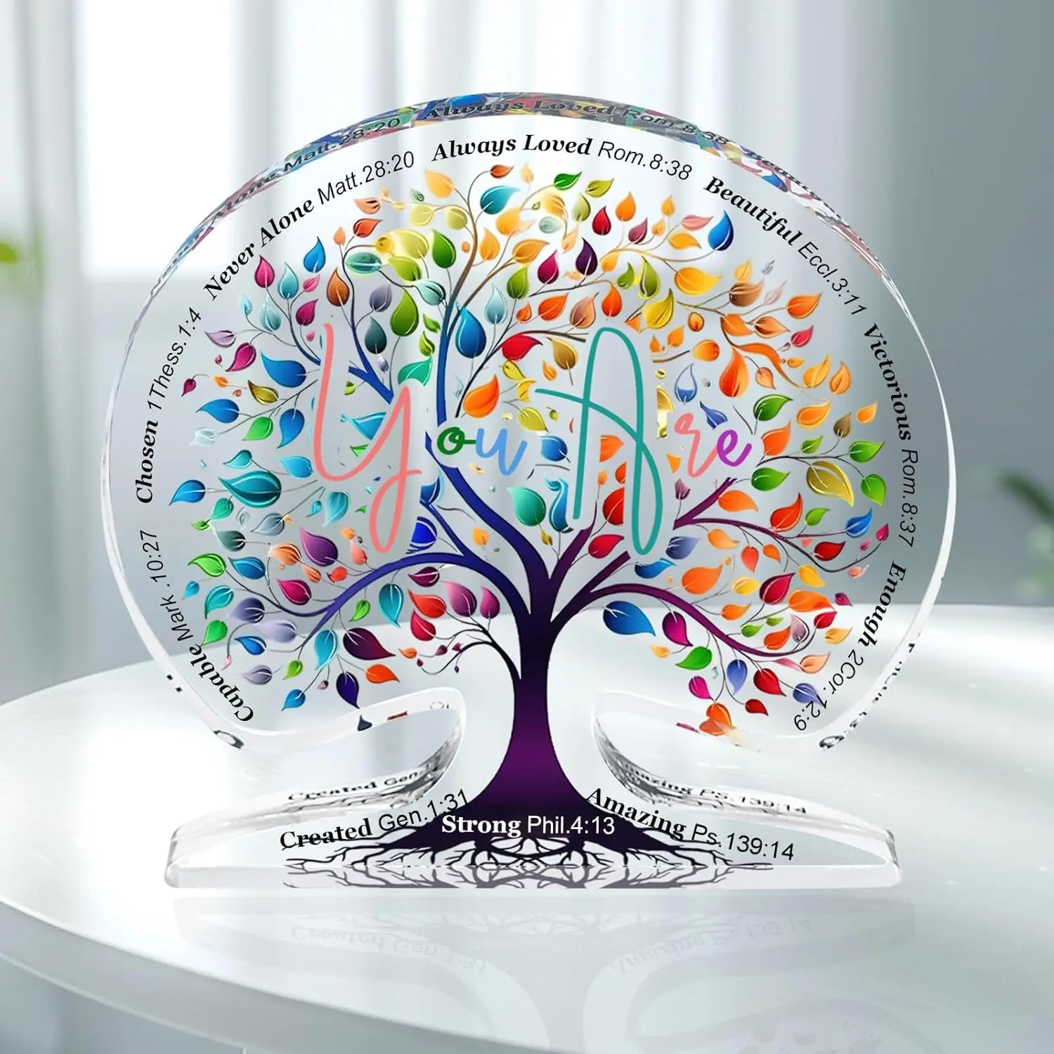 Unique Christian gift for women, Tree of life religious gift, for mom, friend, colleague, encouragement gift.