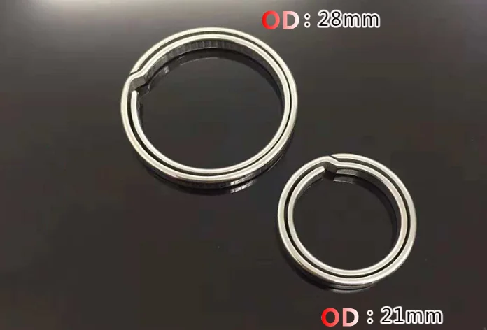 21mm 28mm Titanium Alloy Key Ring Titanium Quick Release Side