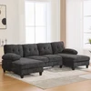Black + Chenille + 4 Seat + Foam
