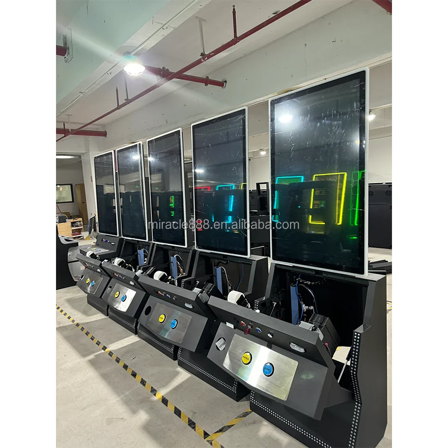 Miracle Vertical for Skill Game Machine with 23.6inch Curved Screen Metal+Acrylic Cabinet Customizable Panel