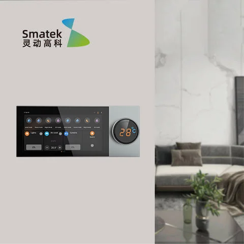 Smart Home Control with 6 Inch KNX EIB Touch Screen Switches