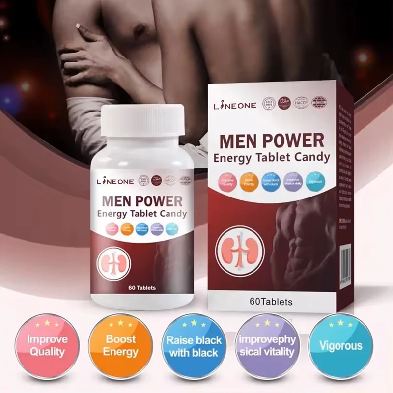 Men Power Tablets Energy Candy Capsules OEM Natural Peruvian Black Maca Dietary Supplement booster Herbal Pills for men supplier