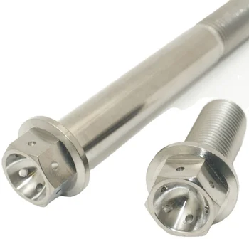 CNC machined Customized Flange Hex Head Bolt Hexagonal Titanium Bolt