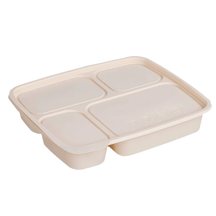 Biodegradable Food Container with Compartments