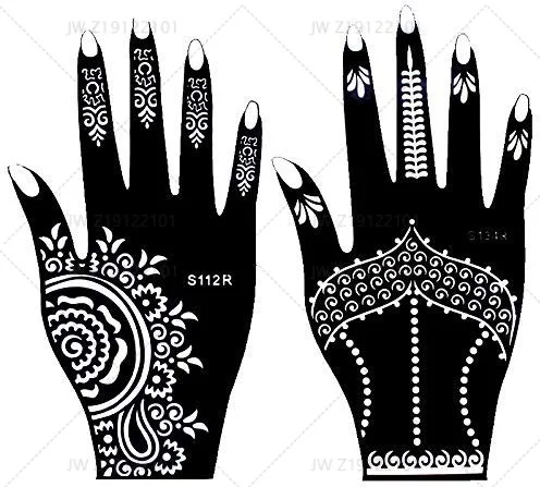 wholesale oem henna tattoo stencils for wholesale gorgeous women s sexy body art black henna lace hands tattoo sticker from m alibaba com