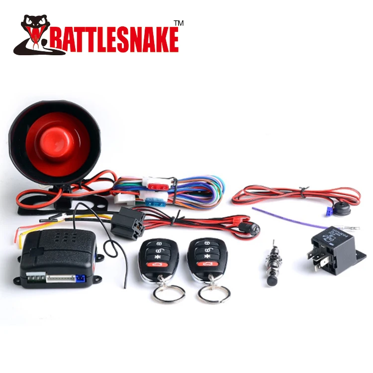 Auto Electrical Remote Control Car Alarm System DC 12V Universal High Quality Car Alarm PLC One Way Car Alarm