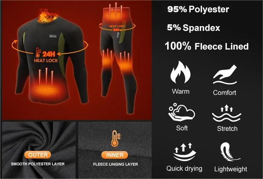 wholesale thermal underwear for men winter