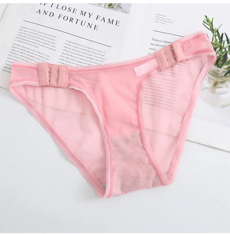 Lace Female Briefs Pantys Underwear Adjustable Ladies Low-rise ...