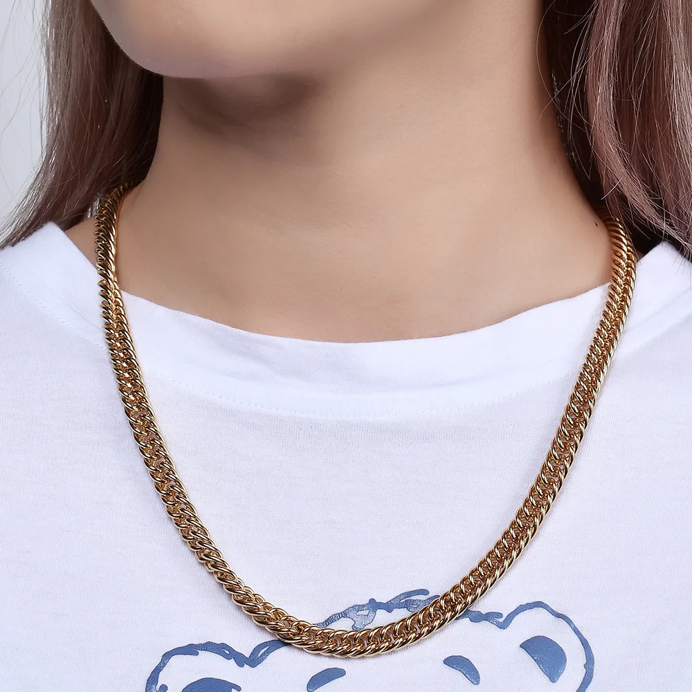 Hip Hop Trendy 14k Gold Plated Cuban 