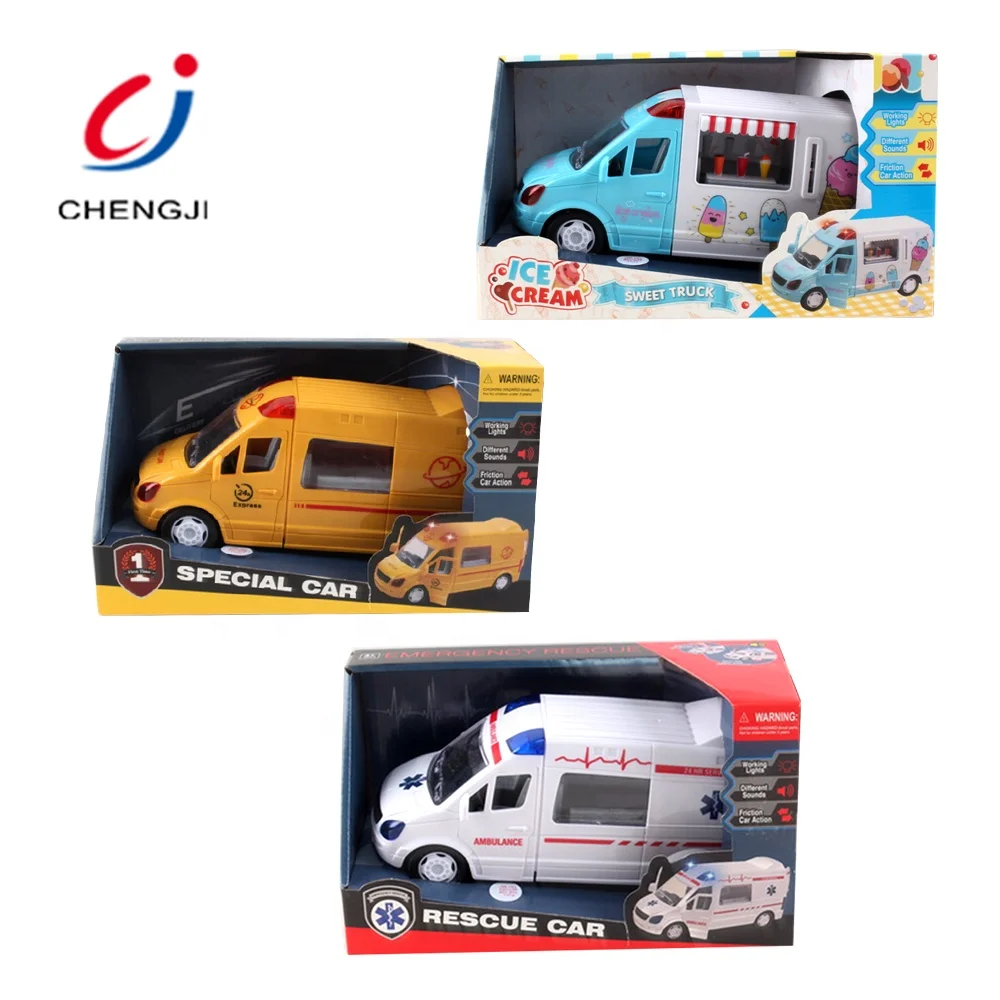 Caminhão de sorvete modle brinquedo aprendizagem servin up diversão comida  carro para crianças atividade educação precoce