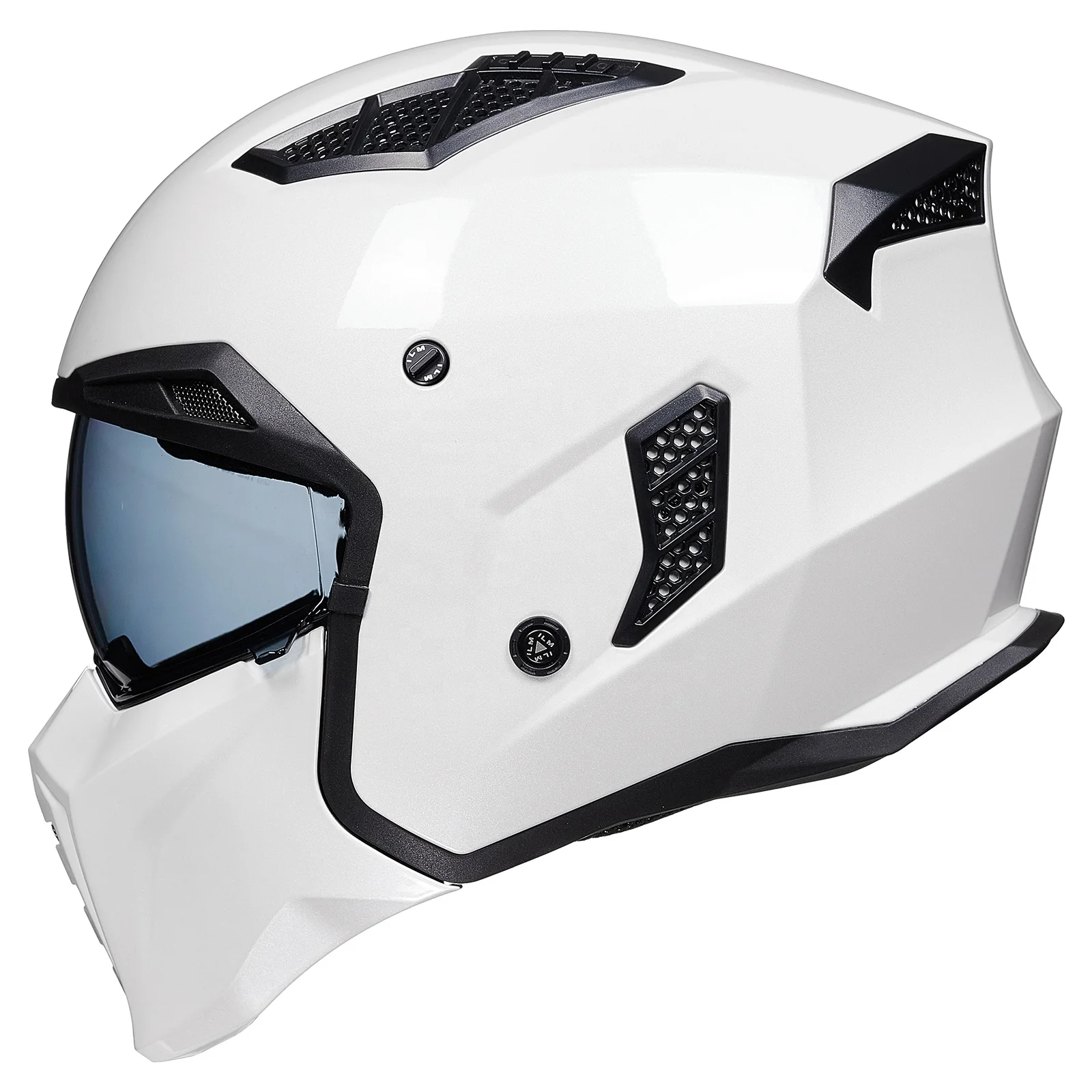 ILM Motorcycle Helmet Z302 - Open Face, Full Face Option