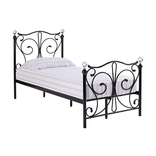 Modern Wrought Iron Heart Shaped Metal Frame Bed Sturdy Single Iron Bed Bedroom Latest Design Square Tube Single Steel Bed Buy Modern Steel Single Bed Double Bed King Single Iron Bed Product