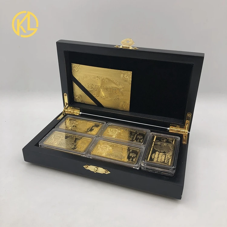 Free Fedex Shipping - 270pcs Gold Plated Zimbabwe Ingots
