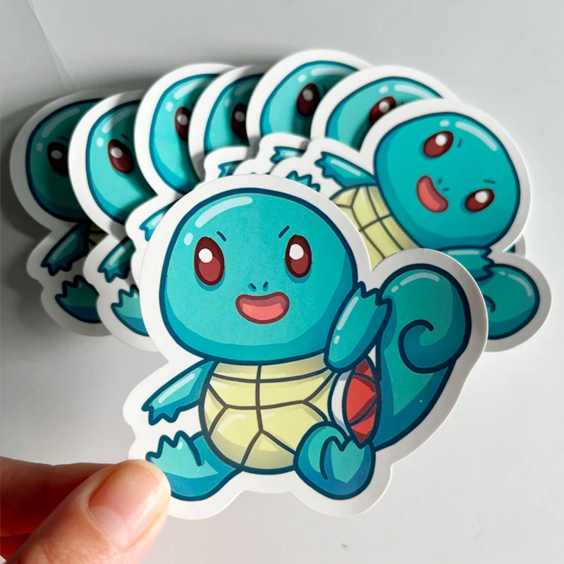 No Minimum Moq Adhesive Stickers Die Cut Logo Pvc Holographic Sticker Cartoon Self Adhesive