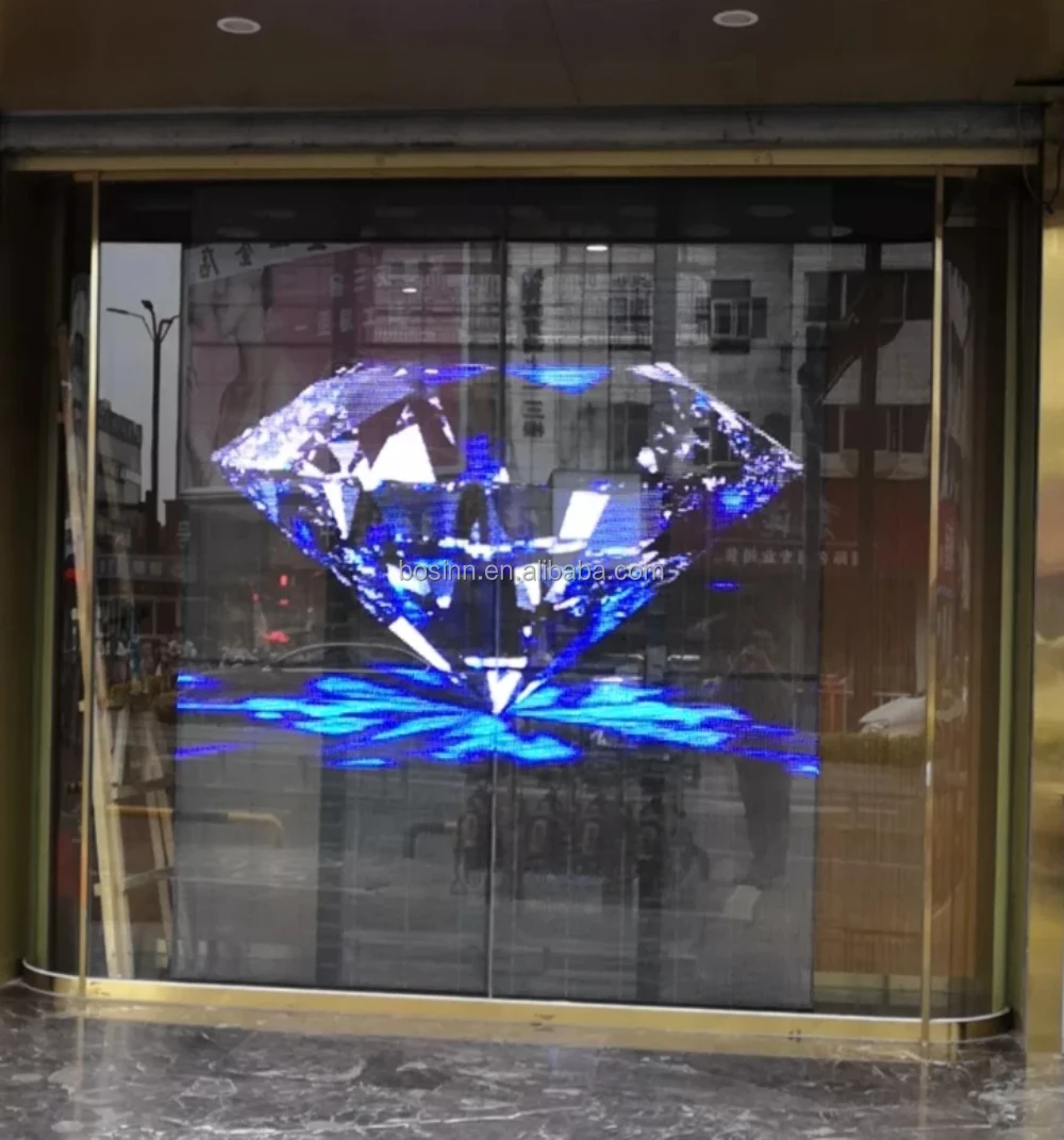Window Led Display Screen Dynamic Colour Led Folding Screen Wall Display Decoration Shop Window ...