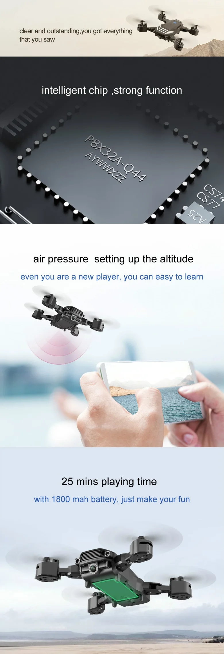 Best buy radio control toy 4k drone flying toy quadcopter drone with HD camera Wifi 25 Mins long flight time RC mini selfie dron.jpg