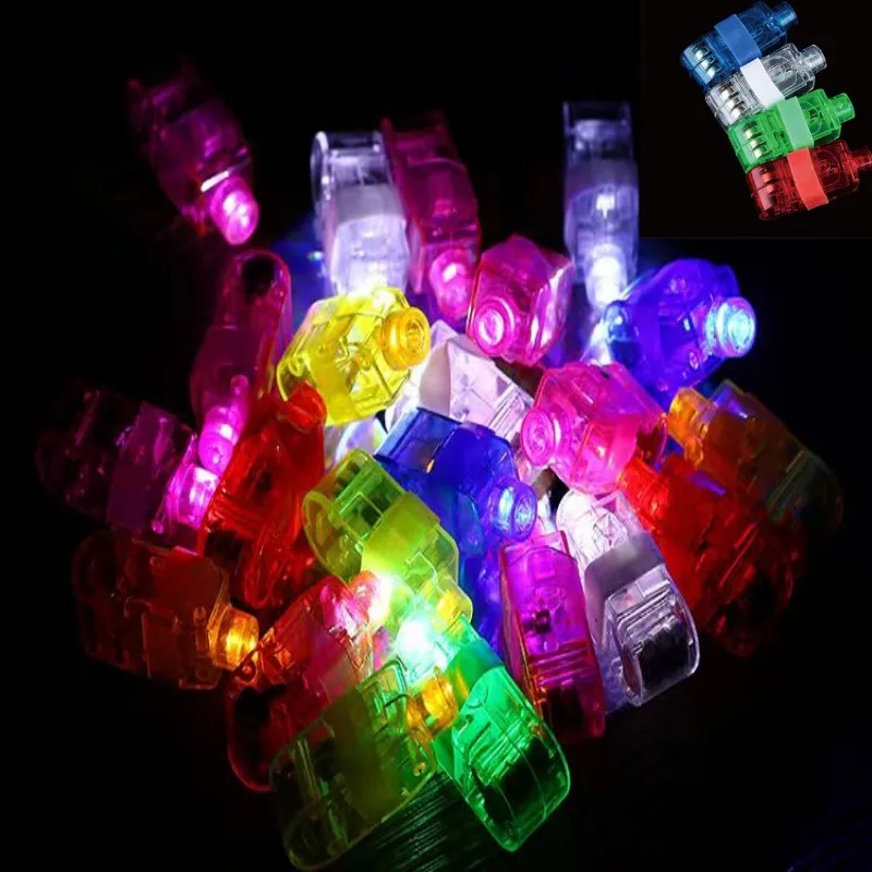 LED Colorful Luminous Ring Light Finger Flash Toy and Gift for Parties for Ice Sculpture Sashimi Cheer Decorations