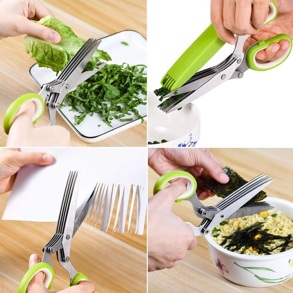 Multi Layer Kitchen Shears 5 Blade Stainless Kitchen Shears