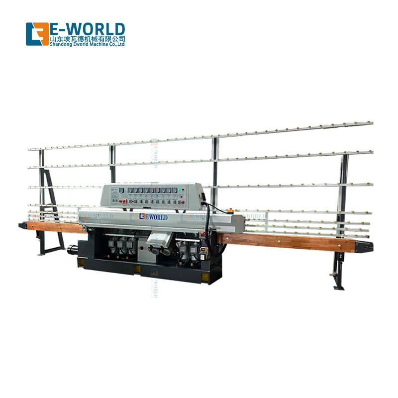 Vertical Automatic Straight Line Glass Edge Polishing and Grinding Machine Used for Cabinet Glass and Background Wall Tiles