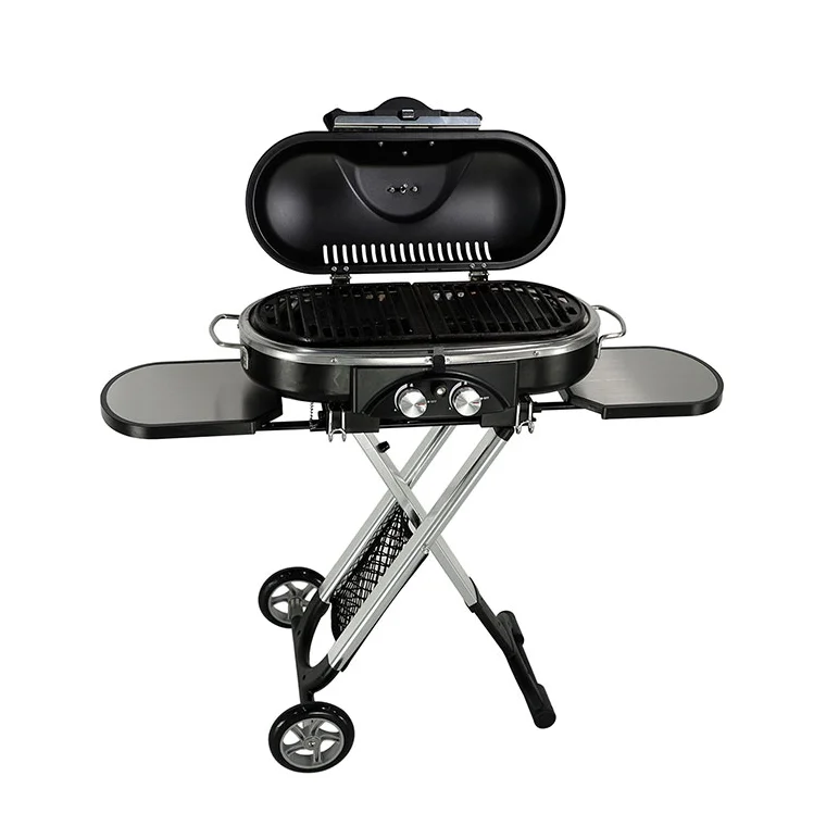 Hertogin pijn doen Mand Camping Trolley Barbecue Grill Outdoor Portable Foldable Gas Bbq Grill -  Buy Gas Grill,Portable Gas Teppanyaki Grill,Foldable Gas Grill Product on  Alibaba.com
