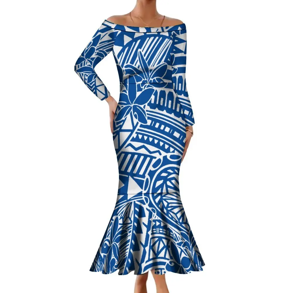 formal pacific island dress designs Off Shoulder Peacock Blue Layered Lace Tule Prom Dresses, Off the Shou –  morievent