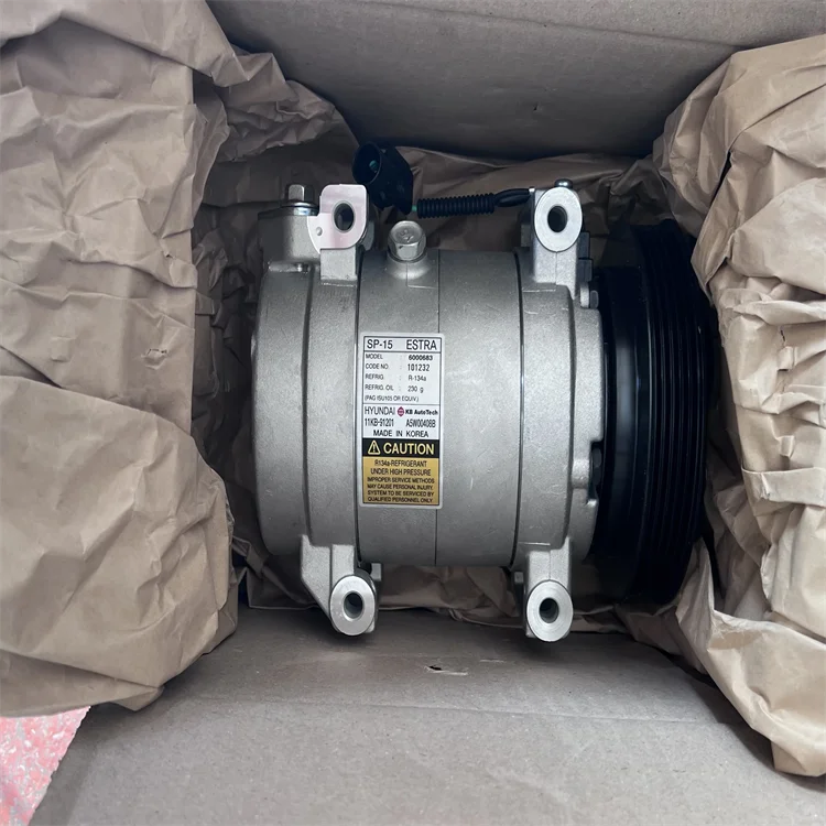 HYUNDAI Excavator Air Conditioner Compressor Assembly 11KB-91201 Genuine Excavator Hyundai