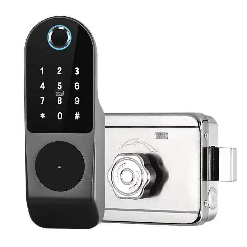 Intelligent Lock  Fingerprint Keyless Lock Digital Password RFID Card Ntry Electron Smart Door Lock