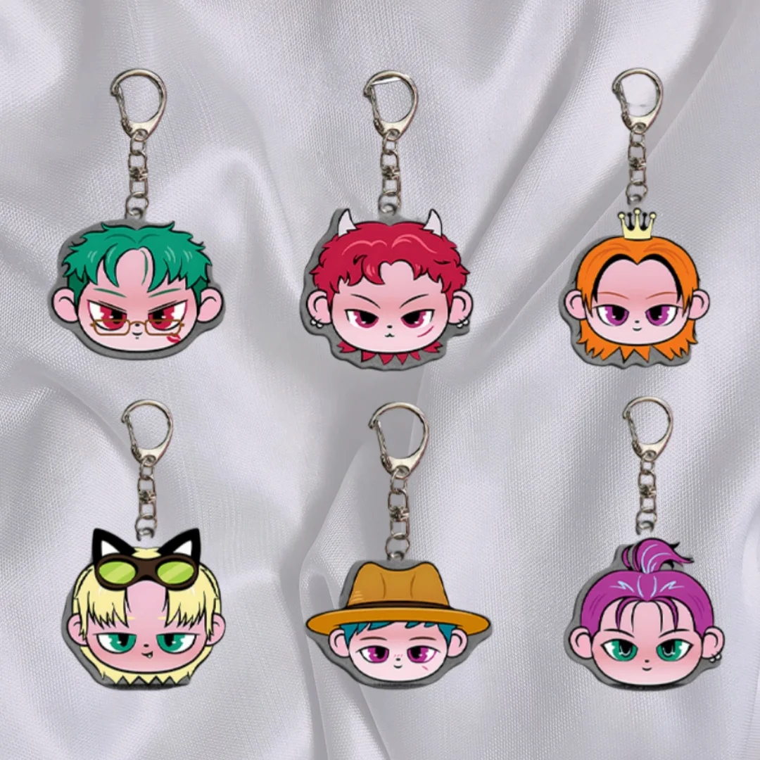 KPOP P1Harmony P1KIDS Fans REEL Keychain PICK -UP New Cartoon