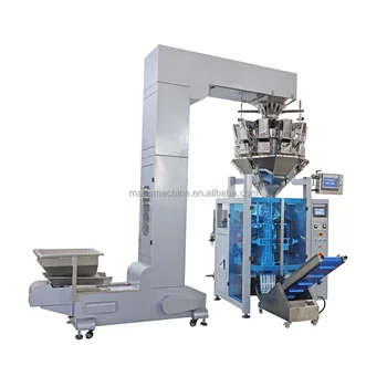 Full Automatic Vertical Dried Fruit Packaging Machine 1KG Dried Fruits Packing Machine Sunflower Seeds Filling Weighing Machine