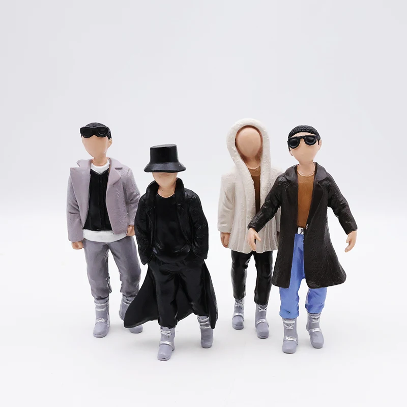 Fashion action character statues resin miniature figure figurines