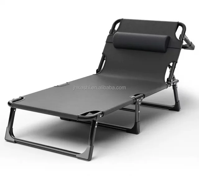 Hot sales Profession popular outdoor folding camp lounge chair bed Portable single recliner adjustable In stock