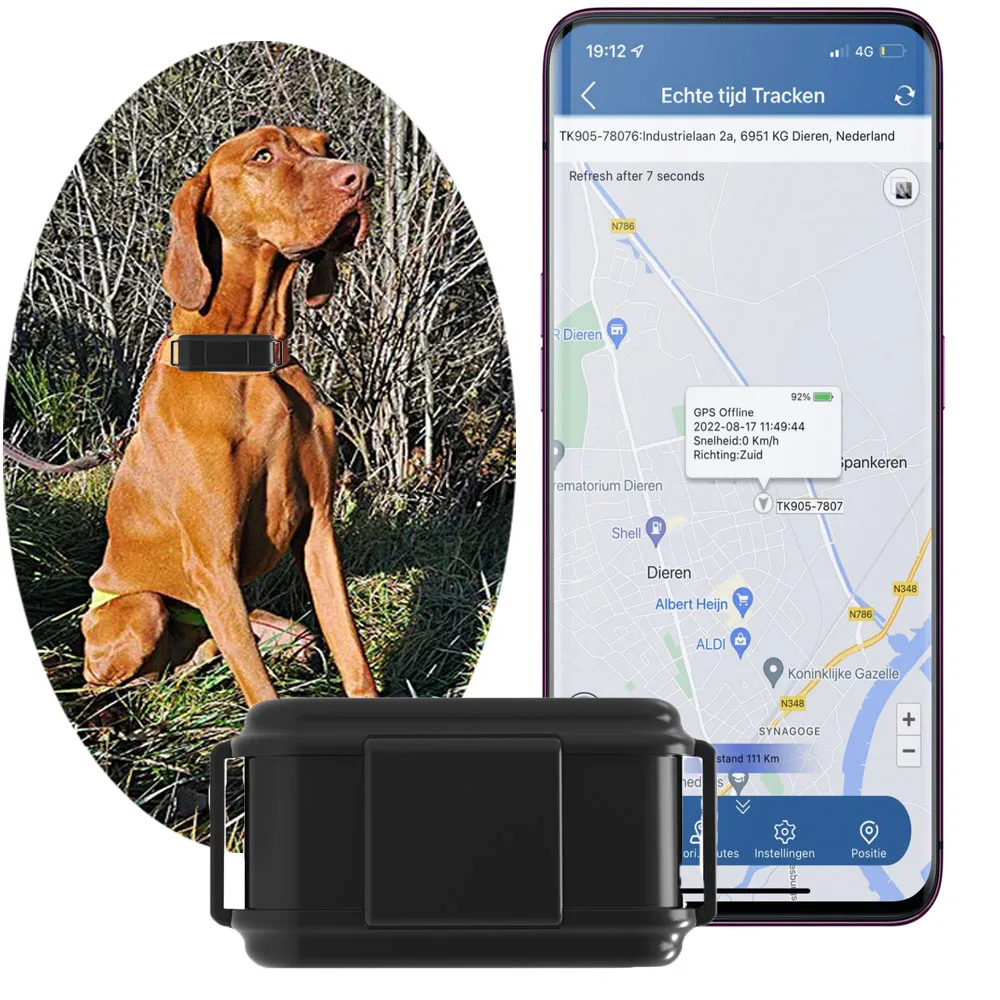 Pet Health Monitor with APP Control 4G GPS Global Tracker Pet Health Detection Collar tracker