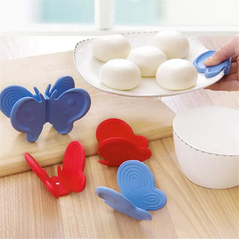 Lovely Butterfly Shaped Silicone Anti-scald Devices Kitchen Tool Home Useful 