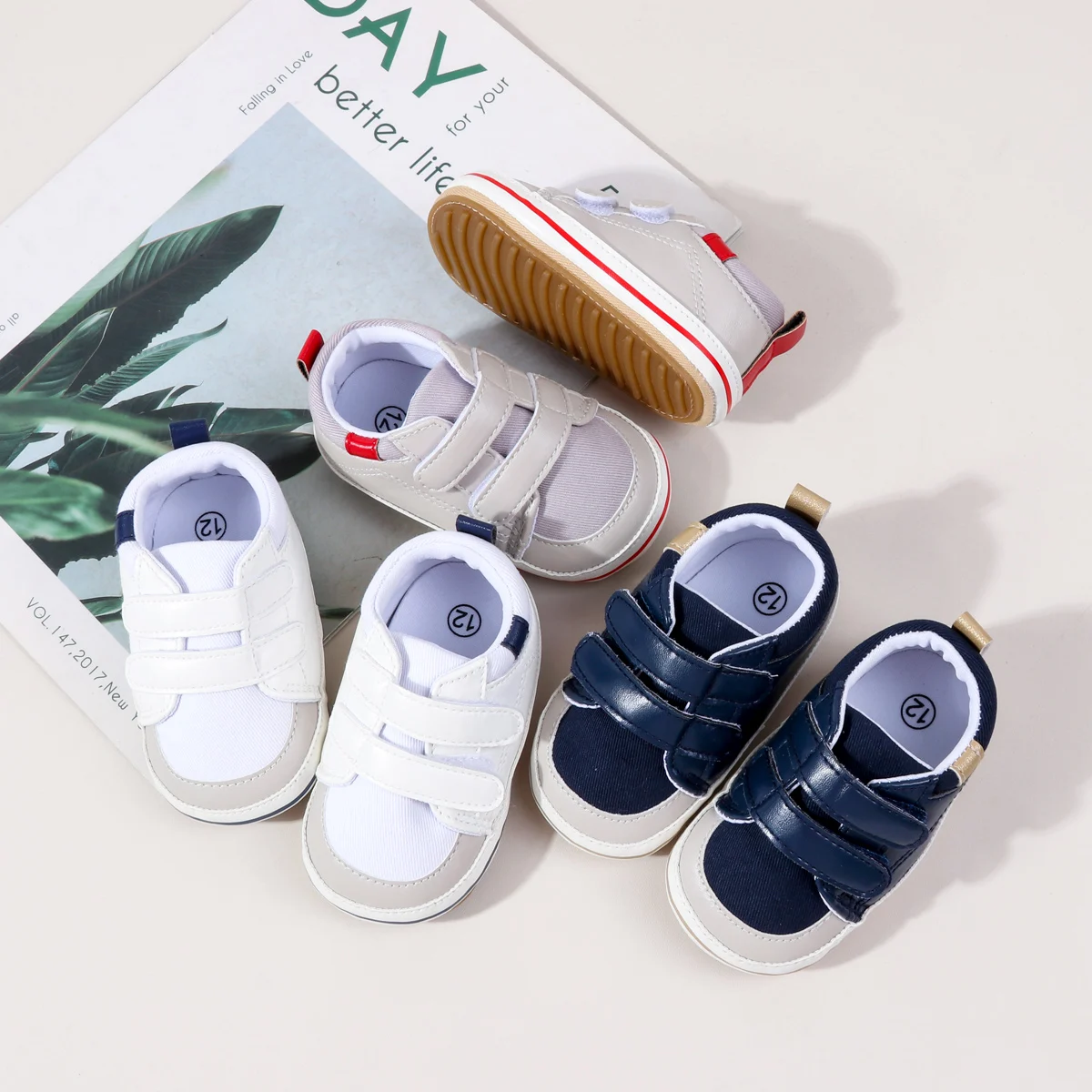 Wholesale Canvas Anti-slip Toddler Baby Boy Casual Shoes details