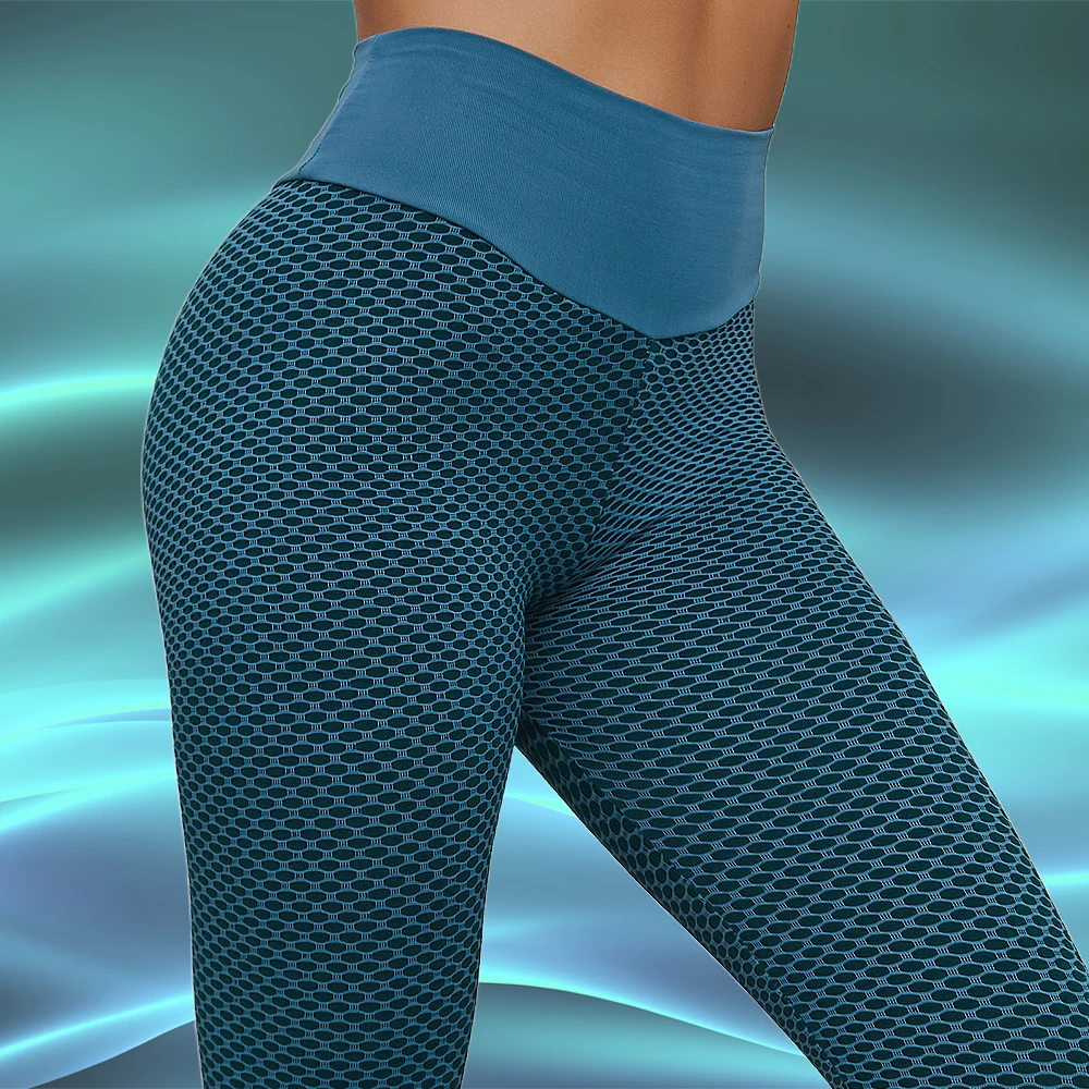 Yoga slim leggings High quality Ruched spandex fabric Women GYM Fitness Running pants Booty tights High waist Sportswear