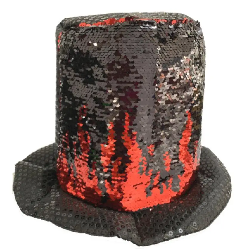 Оптовая продажа двусторонняя шляпа с блестками для вечеринки мягкая взрослых Марди Гра.