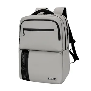 OMASKA Wholesale Custom Logo Waterproof Computer Backpacks Casual Men Laptop Backpack