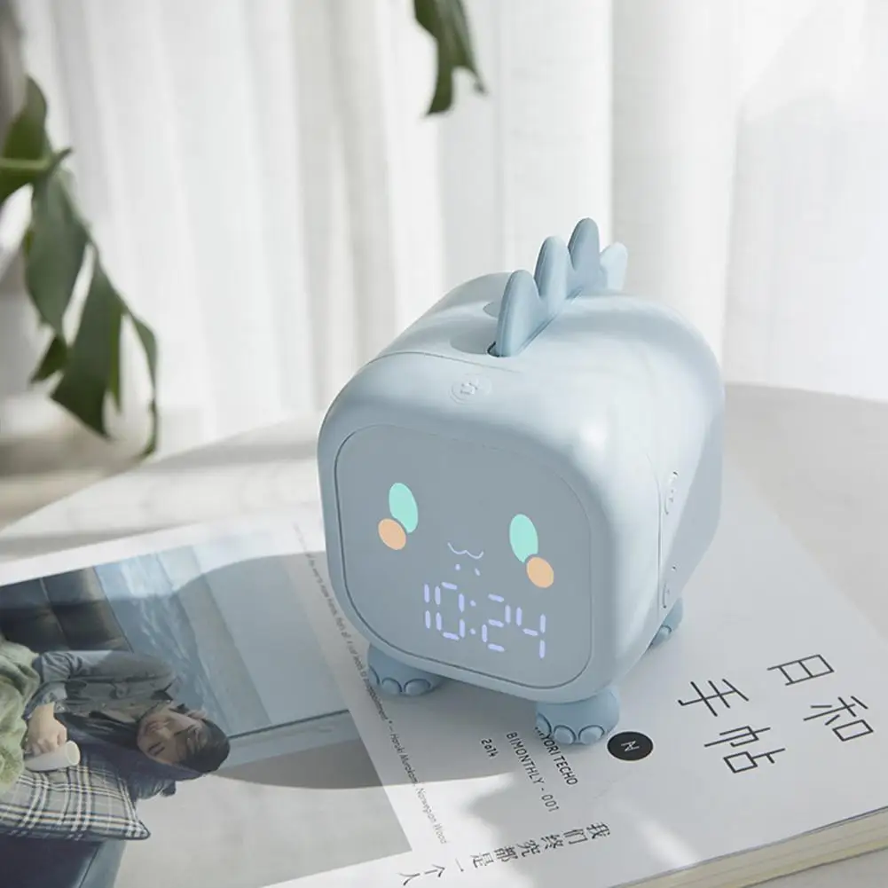 Digital Alarm Clock for Kids Room, Cute Dinosaur, Sleep