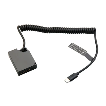 Fujifilm NP-W126 DC Coupler Dummy Battery + Type C Spring Cable for Fujifilm X XT XH1 XM1 XA XE X-Pro HS Series Camera detail image