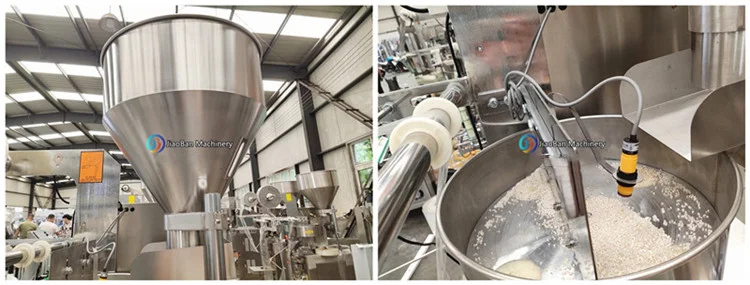 hopper and measuring cup