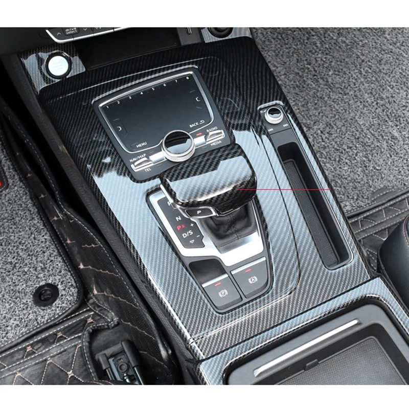 3-Piece Carbon Fiber Style Interior Dashboard Air Vent Cover Trim For Audi Q5 SQ5 2018-2020